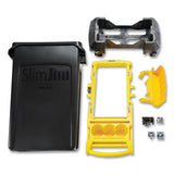 Rubbermaid® Commercial Slim Jim Single-stream Cleaning Cart Kit, 14.10 X 34.3 X 35.8, Black-yellow freeshipping - TVN Wholesale 