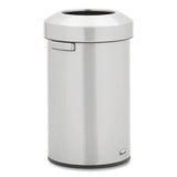 Rubbermaid® Commercial Refine Series Waste Receptacle, Round, 16 Gal, Stainless Steel, Silver freeshipping - TVN Wholesale 