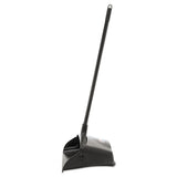 Rubbermaid® Commercial Lobby Pro Upright Dustpan With Wheels, 12.5w X 37h, Polypropylene With Vinyl Coat, Black freeshipping - TVN Wholesale 