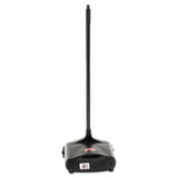 Rubbermaid® Commercial Lobby Pro Upright Dustpan With Wheels, 12.5w X 37h, Polypropylene With Vinyl Coat, Black freeshipping - TVN Wholesale 