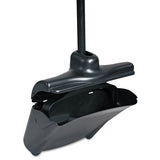 Rubbermaid® Commercial Lobby Pro Upright Dustpan, With Cover, 12.5w X 37h, Plastic Pan-metal Handle, Black freeshipping - TVN Wholesale 