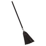 Rubbermaid® Commercial Lobby Pro Synthetic-fill Broom, Synthetic Bristles, 37.5" Overall Length, Black freeshipping - TVN Wholesale 