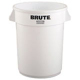 Rubbermaid® Commercial Round Brute Container, Plastic, 32 Gal, White freeshipping - TVN Wholesale 