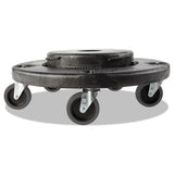 Rubbermaid® Commercial Brute Quiet Dolly, 250 Lb Capacity, 18.25 Dia. X 6.63h, Black freeshipping - TVN Wholesale 