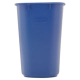 Rubbermaid® Commercial Small Deskside Recycling Container, Rectangular, Plastic, 13.63 Qt, Blue freeshipping - TVN Wholesale 