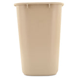 Rubbermaid® Commercial Deskside Plastic Wastebasket, Rectangular, 7 Gal, Beige freeshipping - TVN Wholesale 