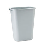 Rubbermaid® Commercial Deskside Plastic Wastebasket, Rectangular, 10.25 Gal, Gray freeshipping - TVN Wholesale 