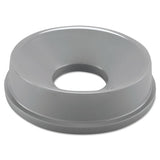 Rubbermaid® Commercial Untouchable Funnel Top, Round, 16.25" Diameter, Gray freeshipping - TVN Wholesale 