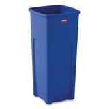 Rubbermaid® Commercial Recycled Untouchable Square Recycling Container, Plastic, 23 Gal, Blue freeshipping - TVN Wholesale 