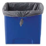 Rubbermaid® Commercial Recycled Untouchable Square Recycling Container, Plastic, 23 Gal, Blue freeshipping - TVN Wholesale 