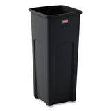 Rubbermaid® Commercial Untouchable Square Waste Receptacle, Plastic, 23 Gal, Black freeshipping - TVN Wholesale 