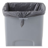 Rubbermaid® Commercial Untouchable Square Waste Receptacle, Plastic, 23 Gal, Gray freeshipping - TVN Wholesale 