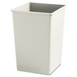 Rubbermaid® Commercial Plaza Waste Container Rigid Liner, Square, Plastic, 35 Gal, Beige freeshipping - TVN Wholesale 