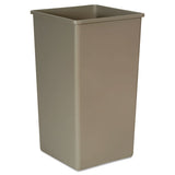 Rubbermaid® Commercial Untouchable Square Waste Receptacle, Plastic, 50 Gal, Beige freeshipping - TVN Wholesale 