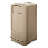 Rubbermaid® Commercial Plaza Indoor-outdoor Waste Container, Rectangular, Plastic, 50 Gal, Beige freeshipping - TVN Wholesale 
