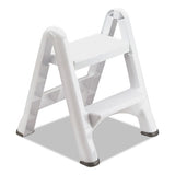 Rubbermaid® Ez Step 2-step Folding Stool, 19.5 X 20.6 X 22.7, White, 3-carton freeshipping - TVN Wholesale 