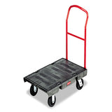 Rubbermaid® Commercial Heavy-duty Platform Truck Cart, 2,000 Lb Capacity, 24 X 48 Platform, Black freeshipping - TVN Wholesale 