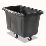 Rubbermaid® Commercial Cube Truck, Rectangular, 300 Lb Capacity, Black freeshipping - TVN Wholesale 