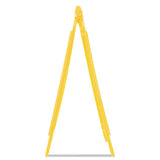 Rubbermaid® Commercial Multilingual "caution" Floor Sign,  11 X 12 X 25, Bright Yellow freeshipping - TVN Wholesale 