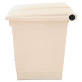 Rubbermaid® Commercial Indoor Utility Step-on Waste Container, Square, Plastic, 8 Gal, Beige freeshipping - TVN Wholesale 