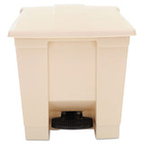 Rubbermaid® Commercial Indoor Utility Step-on Waste Container, Square, Plastic, 8 Gal, Beige freeshipping - TVN Wholesale 