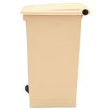 Rubbermaid® Commercial Indoor Utility Step-on Waste Container, Square, Plastic, 12 Gal, Beige freeshipping - TVN Wholesale 