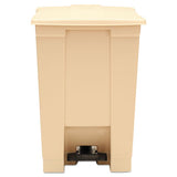 Rubbermaid® Commercial Indoor Utility Step-on Waste Container, Square, Plastic, 12 Gal, Beige freeshipping - TVN Wholesale 
