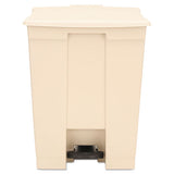 Rubbermaid® Commercial Step-on Receptacle, Rectangular, Polyethylene, 18 Gal, Beige freeshipping - TVN Wholesale 