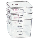 Rubbermaid® Commercial Spacesaver Square Containers, 2 Qt, 8.8 X 8.75 X 2.7, Clear freeshipping - TVN Wholesale 