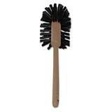 Rubbermaid® Commercial Commercial-grade Toilet Bowl Brush, 17" Handle, Brown freeshipping - TVN Wholesale 