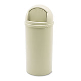 Rubbermaid® Commercial Marshal Classic Container, Round, Polyethylene, 15 Gal, Beige freeshipping - TVN Wholesale 