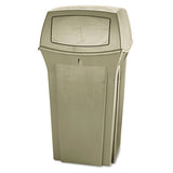 Rubbermaid® Commercial Ranger Fire-safe Container, Square, Structural Foam, 35 Gal, Beige freeshipping - TVN Wholesale 