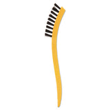 Rubbermaid® Commercial Synthetic-fill Tile And Grout Brush, Black Plastic Bristles, 2.5" Brush, 8.5" Yellow Plastic Handle freeshipping - TVN Wholesale 