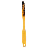 Rubbermaid® Commercial Synthetic-fill Tile And Grout Brush, Black Plastic Bristles, 2.5" Brush, 8.5" Yellow Plastic Handle freeshipping - TVN Wholesale 