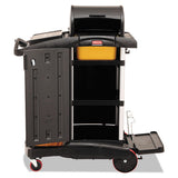 Rubbermaid® Commercial High-security Healthcare Cleaning Cart, 22w X 48.25d X 53.5h, Black freeshipping - TVN Wholesale 