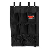 Rubbermaid® Commercial Fabric 9-pocket Cart Organizer, 19.75 X 1.5 X 28, Black freeshipping - TVN Wholesale 