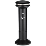 Rubbermaid® Commercial Infinity Traditional Smoking Receptacle, 4.1 Gal, 39" High, Black freeshipping - TVN Wholesale 