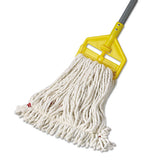 Rubbermaid® Commercial Web Foot Wet Mop Head, Shrinkless, White, Small, Cotton-synthetic, 6-carton freeshipping - TVN Wholesale 