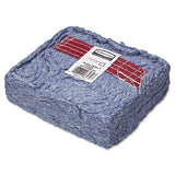 Rubbermaid® Commercial Super Stitch Blend Mop Head, Large, Cotton-synthetic, Blue, 6-carton freeshipping - TVN Wholesale 