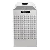 Rubbermaid® Commercial Silhouette Can-bottle Recycling Receptacle, Square, Steel, 29 Gal, Silver freeshipping - TVN Wholesale 