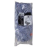 Rubbermaid® Commercial Cotton-synthetic Cut-end Blend Mop Head, 24 Oz, 1" Band, Blue, 12-carton freeshipping - TVN Wholesale 