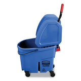 Rubbermaid® Commercial Wavebrake 2.0 Bucket-wringer Combos, 35 Qt, Down Press, Plastic, Blue freeshipping - TVN Wholesale 