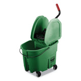 Rubbermaid® Commercial Wavebrake 2.0 Bucket-wringer Combos, 35 Qt, Down Press, Plastic, Green freeshipping - TVN Wholesale 