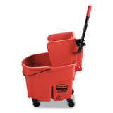 Rubbermaid® Commercial Wavebrake 2.0 Bucket-wringer Combos, Side-press, 35 Qt, Plastic, Red freeshipping - TVN Wholesale 