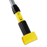 Rubbermaid® Commercial Gripper Vinyl-covered Aluminum Mop Handle, 1 1-8 Dia X 60, Gray-yellow freeshipping - TVN Wholesale 