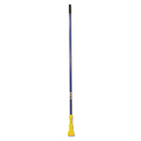 Rubbermaid® Commercial Gripper Fiberglass Mop Handle, 60", Blue-yellow freeshipping - TVN Wholesale 