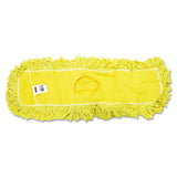 Rubbermaid® Commercial Trapper Commercial Dust Mop, Looped-end Launderable, 5" X 24", Yellow freeshipping - TVN Wholesale 