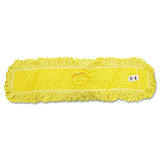 Rubbermaid® Commercial Trapper Commercial Dust Mop, Looped-end Launderable, 5" X 36", Yellow freeshipping - TVN Wholesale 
