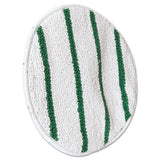 Rubbermaid® Commercial Low Profile Scrub-strip Carpet Bonnet, 17" Diameter, White-green freeshipping - TVN Wholesale 