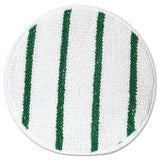 Rubbermaid® Commercial Low Profile Scrub-strip Carpet Bonnet, 17" Diameter, White-green freeshipping - TVN Wholesale 
